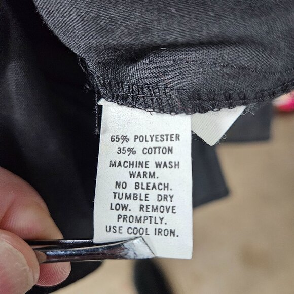 Tiered Ruffle Midi Skirt Small Black Elastic Waist Boho Grandma Dancing Square - Picture 8 of 10